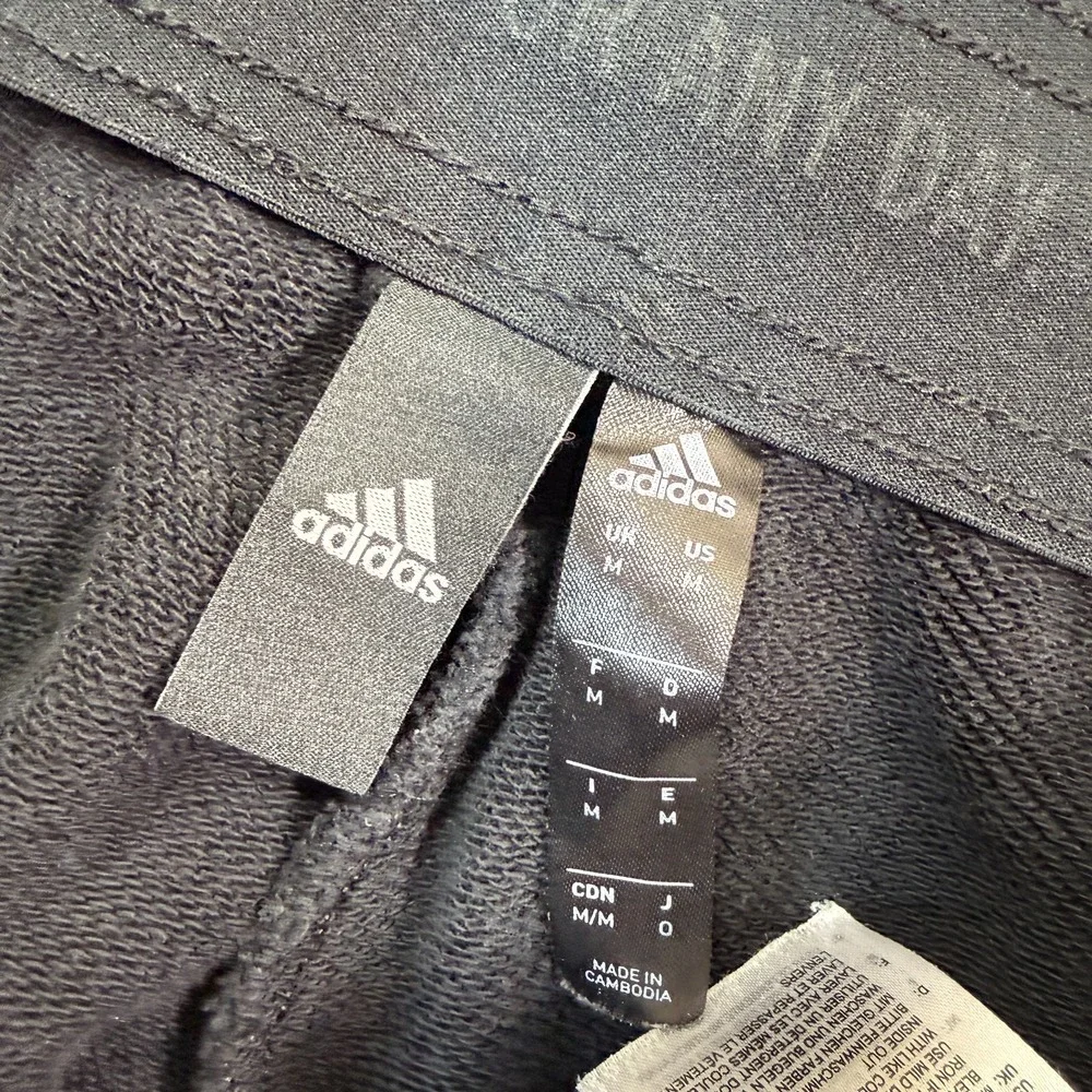 adidas‎ Activewear Pants Men L Black Sweatpants Jogger Athletic Performance